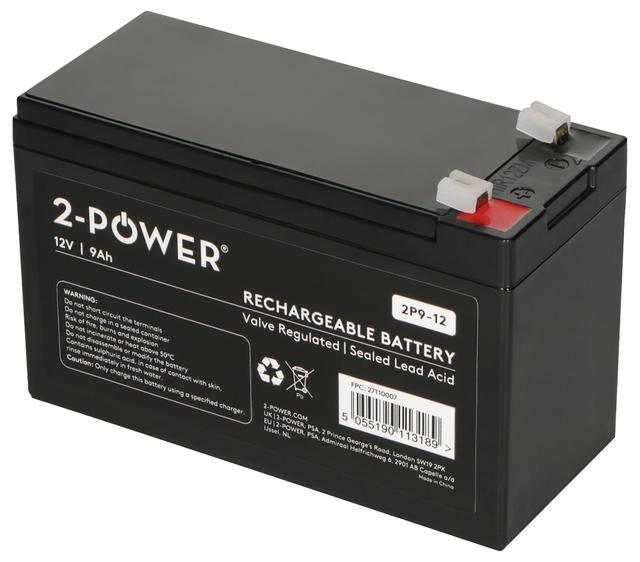 2power 12V 9Ah AGM VRLA Sealed Lead Acid Battery on Productcaster.