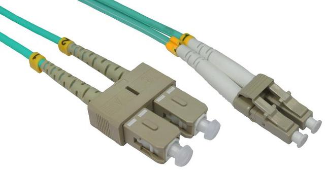 Pro Signal LC-SC Duplex OM3 50/125μm Multimode Fibre Optic Patch Lead, 5m on Productcaster.