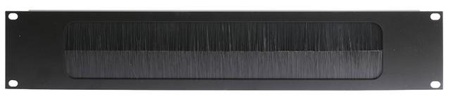 Penn Elcom 19” 2U Rack Panel with Brush Lined Cable Access Slot on Productcaster.