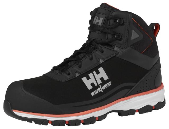 Helly Hansen Chelsea Evolution 2.0 Mid S3 Safety Hiker Boots - Black & Orange, Size 10.5 on Productcaster.