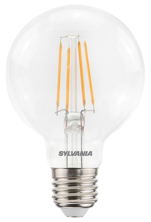 Sylvania 6W LED Filament G80 Bulb, E27, 2700K, 827lm, Non-Dimmable on Productcaster.