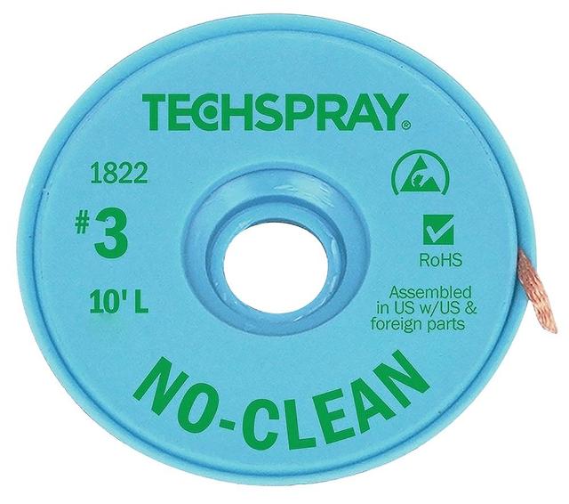 Techspray No-Clean Desoldering Braid, 1.9mm x 30m on Productcaster.