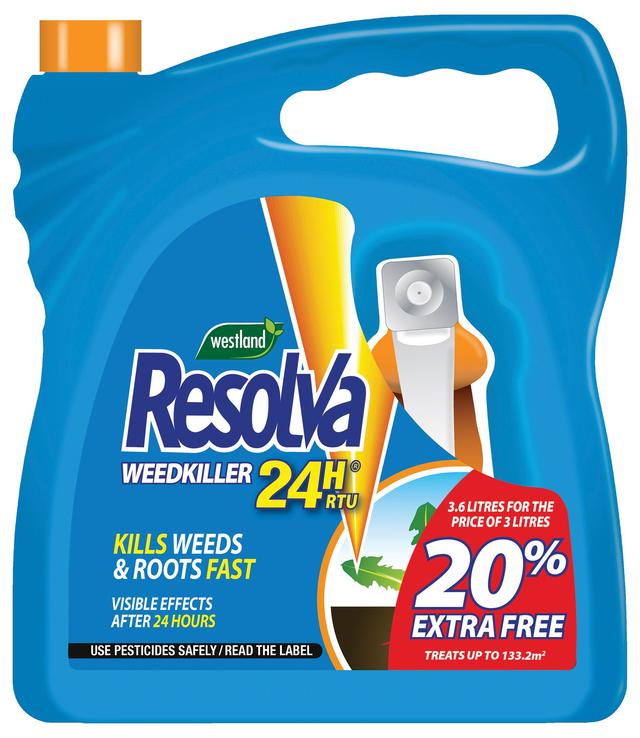 Resolva Resolva 24H Ready to Use Weed Killer, 3.6L on Productcaster.