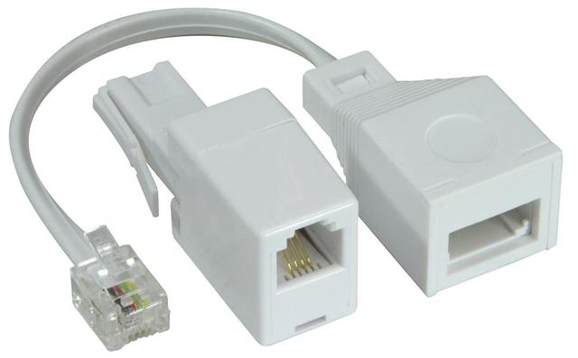 Electrovision UK/US Telephone Adaptor Twin Pack on Productcaster.