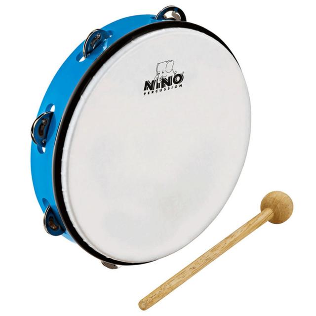 Nino by Meinl 10'' ABS Tambourine, Sky Blue on Productcaster.