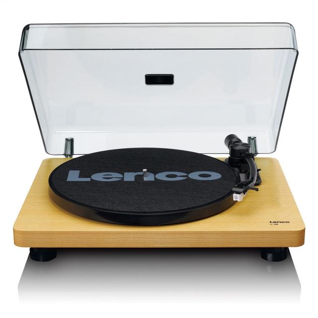 Lenco L-30 Platine Vinyle, Natural Wood on Productcaster.