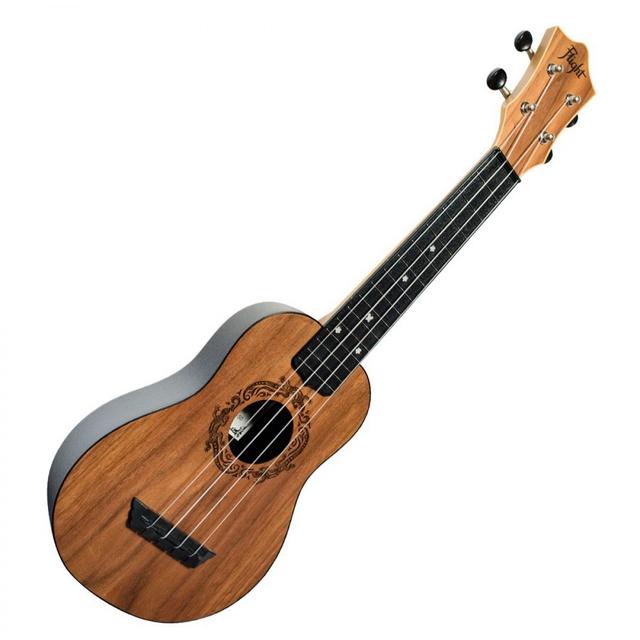 Flight TUS-50 Travel Soprano Ukulele, Walnut on Productcaster.