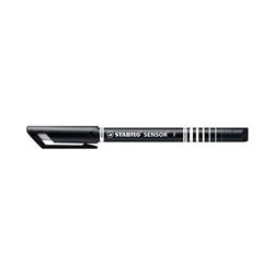 Stabilo Sensor Cushion Tip Fineliner Pen Black Pack of 10 189/46 | on Productcaster.