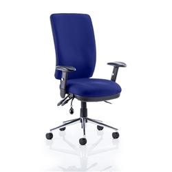 Chiro Task Operator Chair High Back Serene Colour & Arms in Purple on Productcaster.