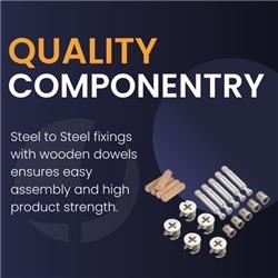 Impulse Bench Impulse Single Row 2 Person 1400 Silver Frame Bench Desk Grey Oak on Productcaster.