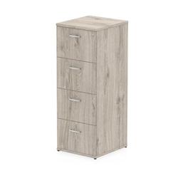 Impulse 4 Drawer Filing Cabinet Grey Oak on Productcaster.