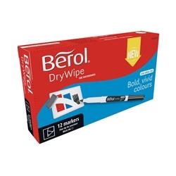 Berol Drywipe Pen Fine Black | Pack of of 12 on Productcaster.