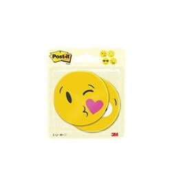 Post-it Notes Emoji Shape 30 Sheets 70 x 70mm | Pack of 2 | Yellow on Productcaster.