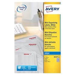 Avery J8659 Mini Inkjet Identification Labels 270 per | White | 17.8x10 on Productcaster.