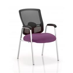 Portland Visitor Chair | Straight Leg Bespoke Colour Seat Tansy - KCUP0455 on Productcaster.