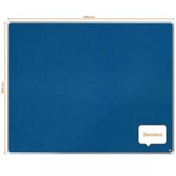 Nobo Premium Plus Blue Felt Notice Board 1500x1200mm on Productcaster.