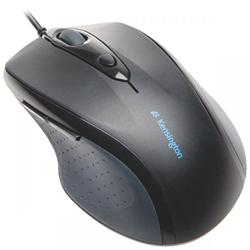 Kensington Pro Fit Wired Full Size Right Handed Mouse Black K72369EU | Black & Blue on Productcaster.