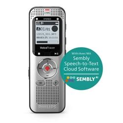 Philips DVT2015 8GB Digital Voice Tracer with SemblyAI Voucher on Productcaster.