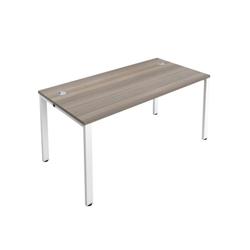 Cb 1 Person Bench 1400 X 800 Cable Port Grey Oak-White Desk on Productcaster.