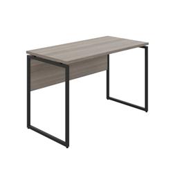 Soho Desk 03 25mm | Grey Oak Top Black Framework on Productcaster.