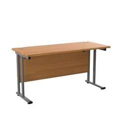 Allegro 1400 X 600 Rectangular Cantilever Workstation Desk Oak/White on Productcaster.