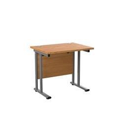 Allegro 800x600 Cantilever Workstation Desk-Oak & White TWU8060RECNOWH on Productcaster.