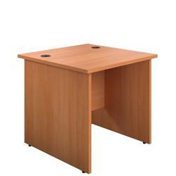 Mezzo Panel 800 X 800 Rectangular Workstation | Beech on Productcaster.