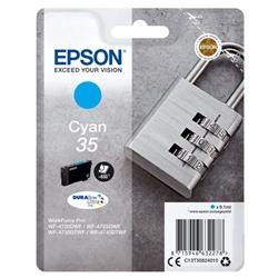 Epson 35 Ink Cartridge DURABrite Ultra Padlock Cyan C13T35824010 on Productcaster.