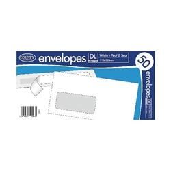 County Stationery DL White Window Peel & Seal Envelopes | 1000 Pack | DL | 110mm x 220mm on Productcaster.