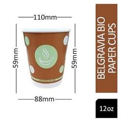 Belgravia 12oz Bio Double Walled Cups 25's - PACK 20 on Productcaster.