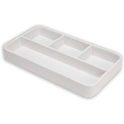 Osco White Faux Leather Valet Tray {WPUTOX} - PACK 18 on Productcaster.