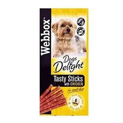 Webbox Small Dogs Delight Tasty Sticks Chicken 6 Pack - PACK 12 on Productcaster.