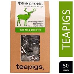 Teapigs Mao Feng Whole Leaf Green Tea Temples 50's - PACK 6 on Productcaster.