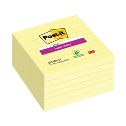 Post-it Notes Super Sticky X-Large 101 x 101mm Lined Canary Yellow 6 Pack on Productcaster.