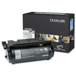 Lexmark Laser Toner Cartridge Return Program Page Life - 12A7465 | Black on Productcaster.