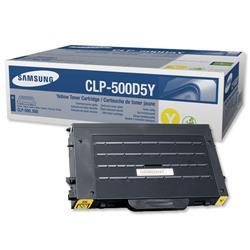 Samsung Laser Toner Cartridge Page Life 5000pp Yellow Ref CLP-500D5Y/E on Productcaster.