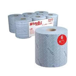 Wypall L20 Essential Centrefeed Wiping Paper Roll 2 Ply Blue Pack 6 on Productcaster.