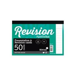 Silvine 50 Revision Notecard Pad Lined White Pack of 1000 CR50 on Productcaster.