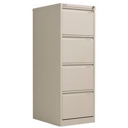 Bisley Filing Cabinet 4 Drawer 470x622x1321mm Ref 1643-av4 | Goose Grey on Productcaster.