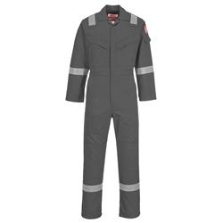 Flame Resistant Super Light Weight Anti-Static Cov | Grey Workwear Overalls | medium on Productcaster.