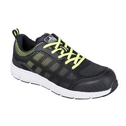 Steelite Tove Trainer S1P BkGrn 40 6 | Black & Green | EU40 on Productcaster.