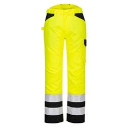 PW2 Hi-Vis Work Trousers Yellow & Black UK30 Regular on Productcaster.