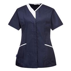 Ladies Modern Tunic Navy Blue Large on Productcaster.