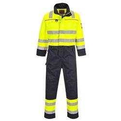 Hi-Vis Multi-Norm Coverall YeNa Large | Yellow Navy | large on Productcaster.