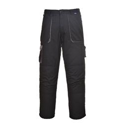 Mens Portwest Texo Contrast Trouser Blac | Black | 3XL on Productcaster.