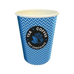 Cup 8oz Hot Drink Blue | Pack of of 50 on Productcaster.