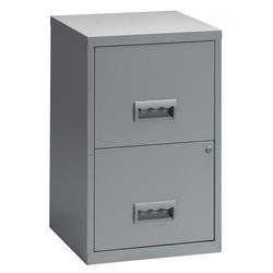 Pierre Henry Filing Cabinet Steel Lockable 2 Drawers A4 | Grey on Productcaster.