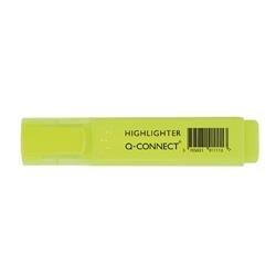 Q-Connect Yellow Highlighter Pen | Pack of of 10 on Productcaster.