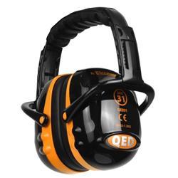 QED31 Ear Defender - QED31 | Black & Orange on Productcaster.