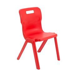 Titan One Piece Chair Size 5 - 430mm Seat Height - Red - T5-R on Productcaster.